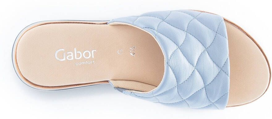 Gabor Slippers met modieus sierstiksel