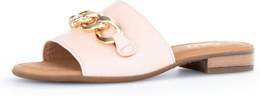 Gabor NU 21% KORTING Slippers met trendy sierketting