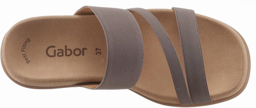 Gabor Slippers sleehak zomerschoen pantoffels met ademende leren voering - Foto 12
