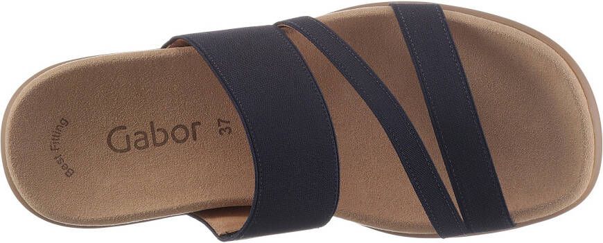 Gabor Slippers sleehak zomerschoen pantoffels met ademende leren voering - Foto 13