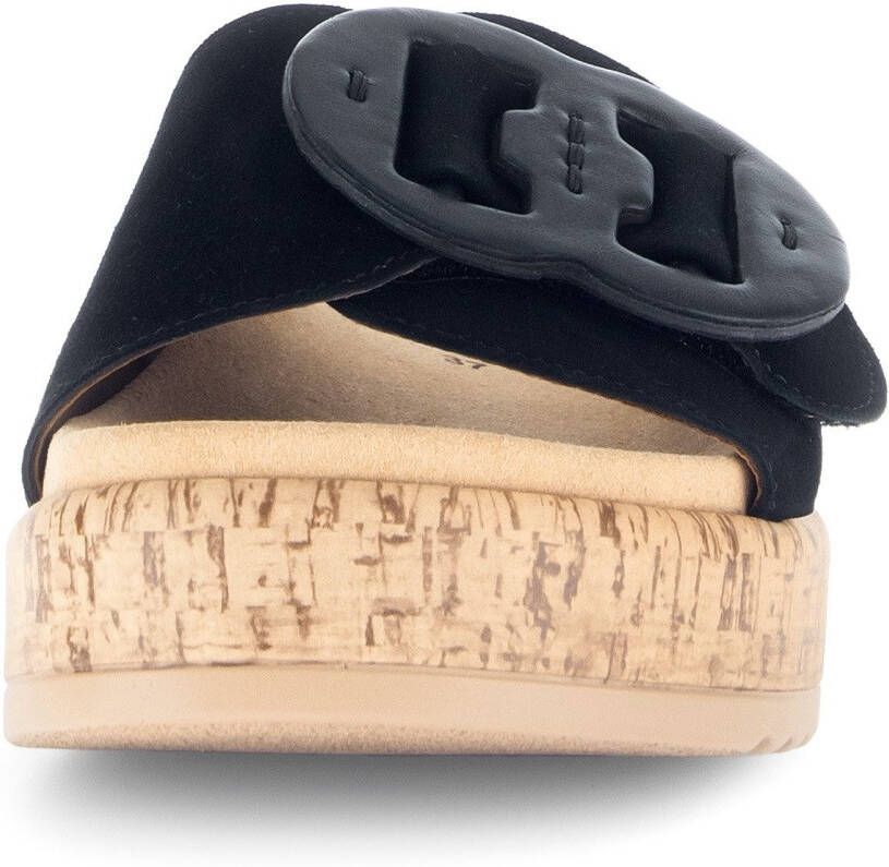 Gabor Slippers plateau zomerschoen comfortabele schoen best fitting voor goede pasvorm