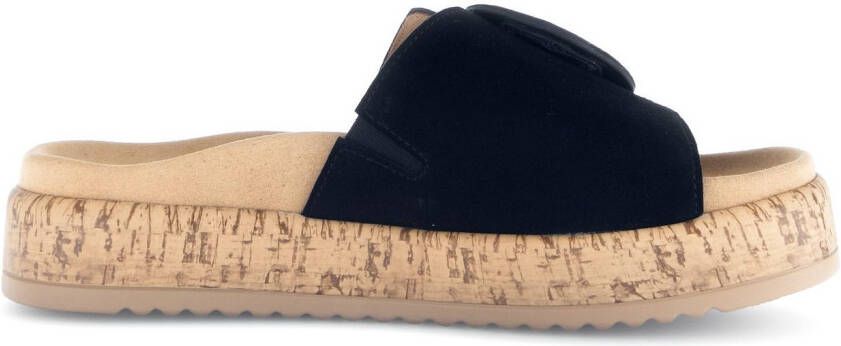 Gabor Slippers plateau zomerschoen comfortabele schoen best fitting voor goede pasvorm