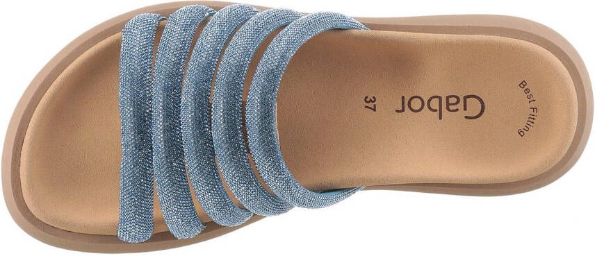Gabor Slippers plateau zomerschoen slippers met best fitting-uitrusting