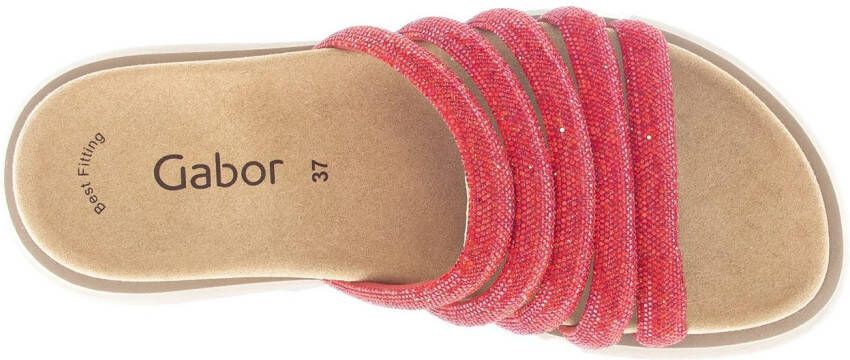 Gabor Slippers plateau zomerschoen slippers met best fitting-uitrusting