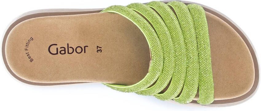 Gabor Slippers plateau zomerschoen slippers met best fitting-uitrusting