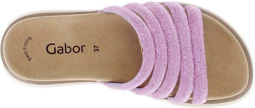 Gabor Slippers plateau zomerschoen slippers met best fitting-uitrusting
