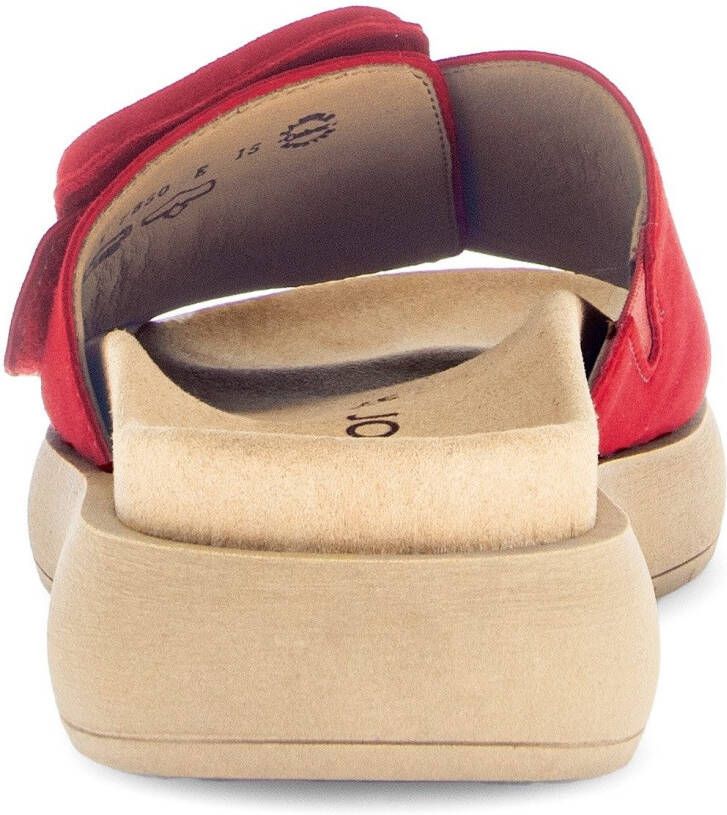 Gabor Slippers plateau zomerschoen slippers met grote decoratieve gesp