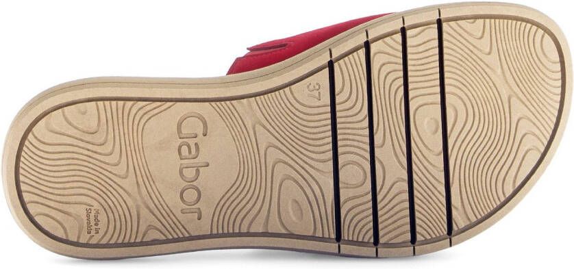 Gabor Slippers plateau zomerschoen slippers met grote decoratieve gesp