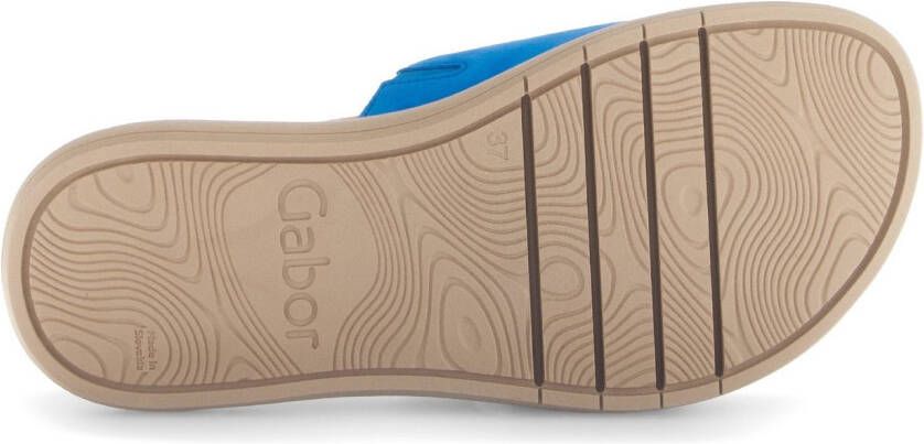 Gabor Slippers plateau zomerschoen slippers met grote decoratieve gesp