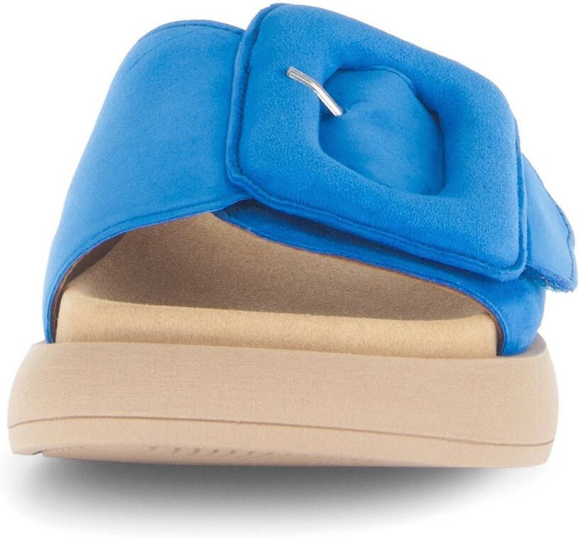 Gabor Slippers plateau zomerschoen slippers met grote decoratieve gesp