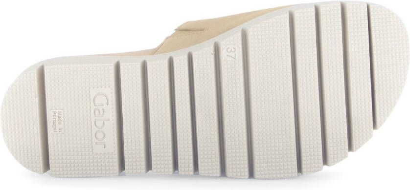 Gabor Slippers plateau zomerschoen slippers met sierparels aan de decoratieve gesp