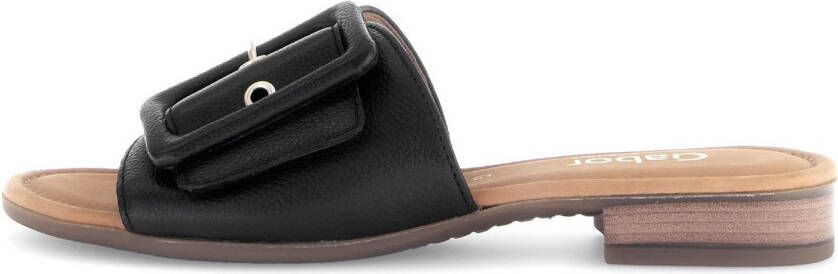 Gabor Slippers Rhodos blokhak zomerschoen comfortabele schoen in breedte g (= breed)