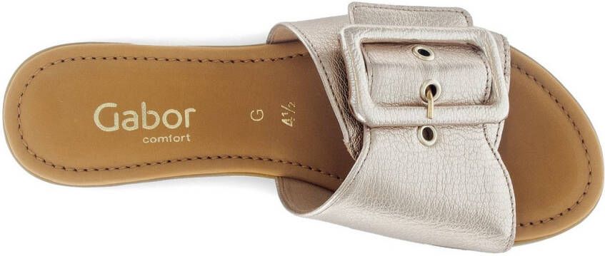 Gabor Slippers Rhodos blokhak zomerschoen comfortabele schoen in breedte g (= breed)