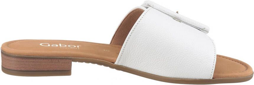 Gabor Slippers Rhodos blokhak zomerschoen comfortabele schoen in breedte g (= breed)