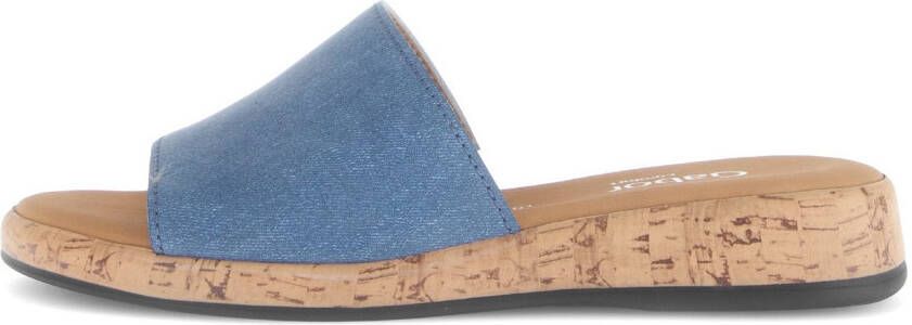 Gabor Slippers Rhodos zomerschoen comfortabele schoen klein elastiek breedte g (=breed)