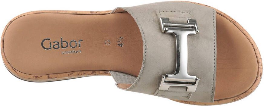 Gabor Slippers Rhodos zomerschoen instapschoen comfortabele schoen in breedte g (=breed)
