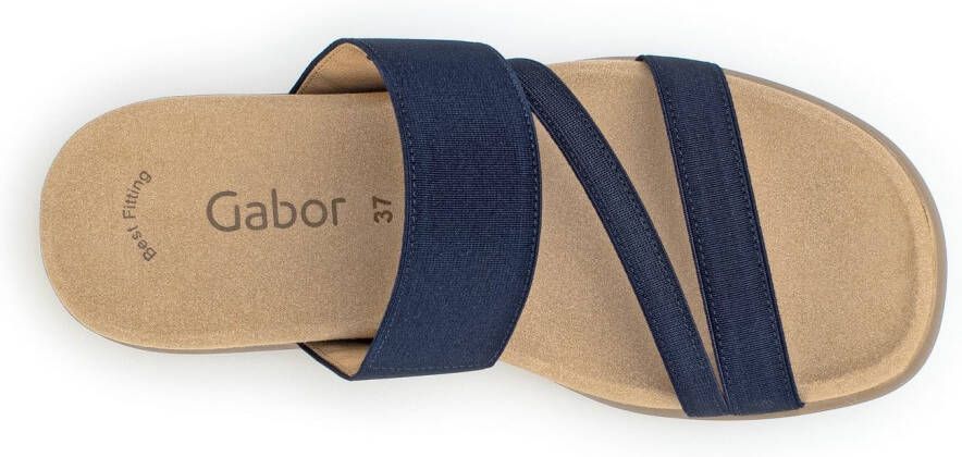 Gabor Slippers sleehak zomerschoen pantoffels met ademende leren voering