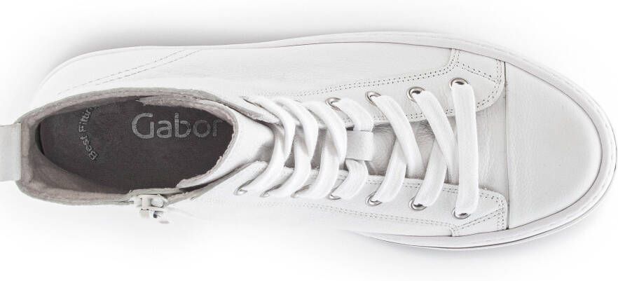 Gabor Sneakers high top sneaker vrijetijdsschoen veterschoen met rits