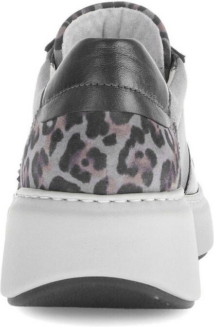 Gabor Sneakers met sleehak plateau halfhoge schoen veterschoen in comfortwijdte g (= wijd)