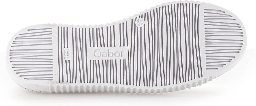 Gabor Slip-on sneakers met elastiek als sierveters vrijetijdsschoen lage schoen veterschoen