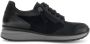 Gabor -art 76.307 67-sneaker-zwart-grijze zool-veter rits-K-leest - Thumbnail 4