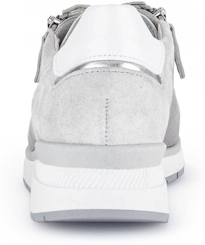 Gabor Sneakers met sleehak Capri in comfort breedte h vrijetijdsschoen lage schoen veterschoen