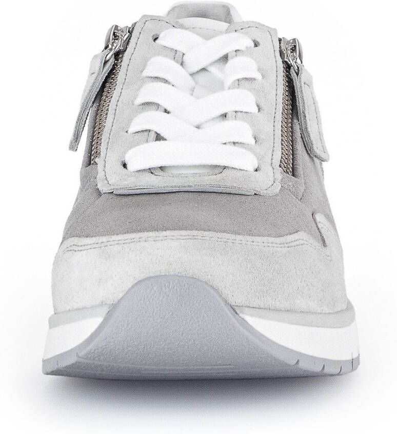 Gabor Sneakers met sleehak Capri in comfort breedte h vrijetijdsschoen lage schoen veterschoen