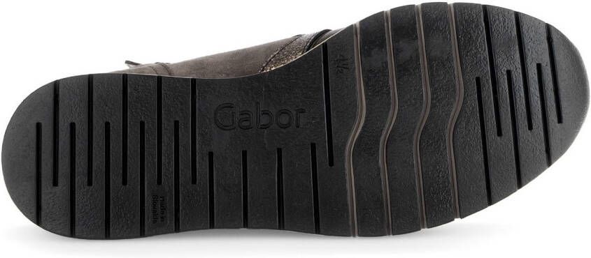 Gabor Sneakers met sleehak Capri comfortabele schoen high-top sneaker veterschoen comfortabele breedte k (extra breed)