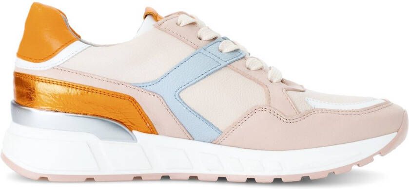 Gabor Sneakers met sleehak Davos lage schoen vrijetijdsschoen veterschoen in breedte h (=zeer breed)