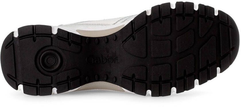 Gabor Sneakers met sleehak Florence vrijetijdsschoen lage schoen veterschoen contrastafwerking breedte g (=breed)