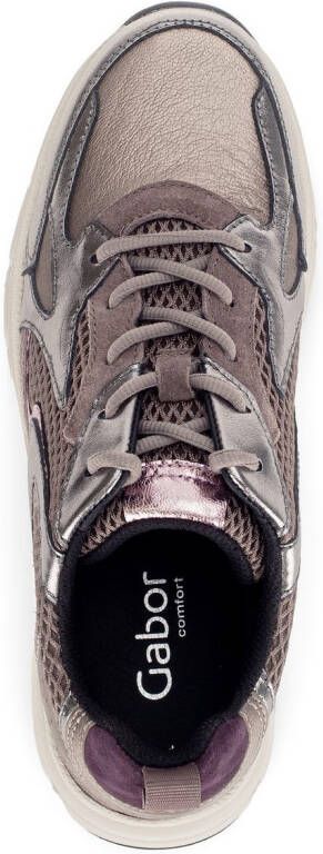 Gabor Sneakers met sleehak Florence plateau veterschoen halfhoge schoen in comfortabele g-wijdte (=wijd)