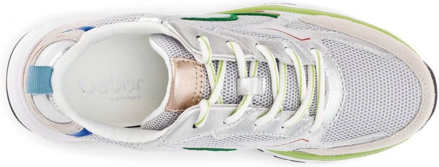 Gabor Sneakers met sleehak Florence vrijetijdsschoen lage schoen veterschoen in comfortwijdte g (= breed)