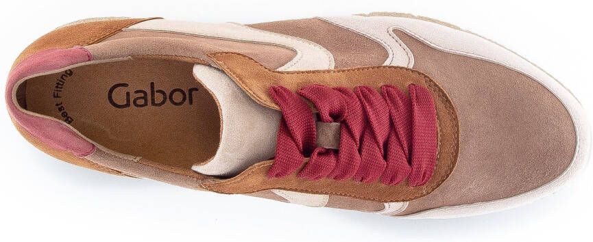 Gabor Sneakers met sleehak met contrastbeleg