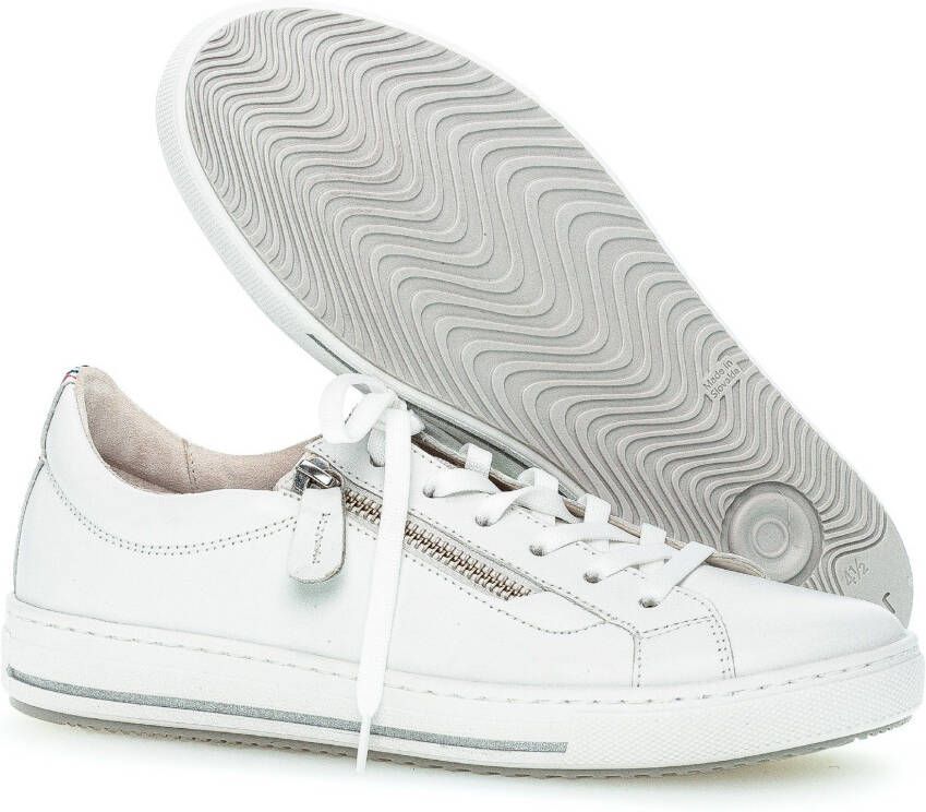 Gabor Sneakers met sleehak Florence zacht gepolsterde schacht vrijetijdsschoen lage schoen veterschoen