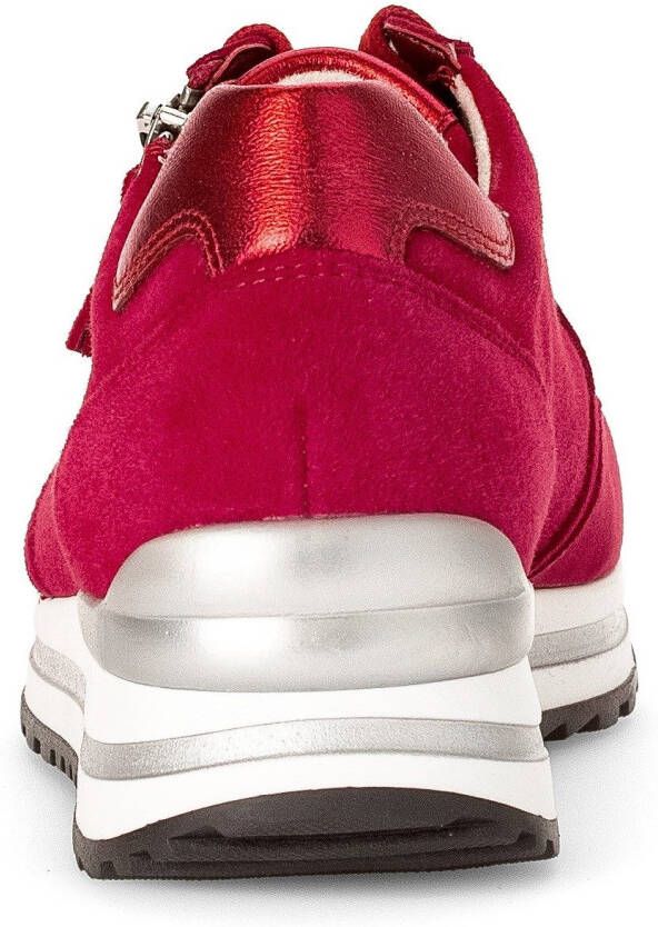 Gabor Sneakers met sleehak Turijn vrijetijdsschoen lage schoen veterschoen met verwisselbaar voetbed h-breedte