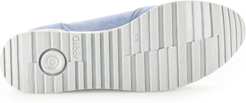 Gabor Sneakers met sleehak Turijn met perforatiepatroon breedte h vrijetijdsschoen lage schoen veterschoen