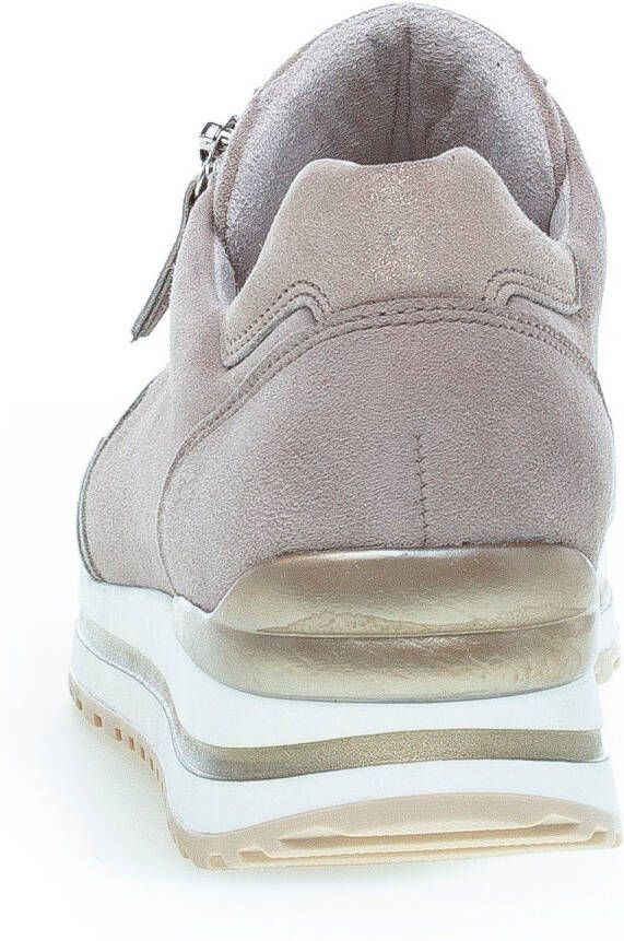 Gabor Sneakers met sleehak Turijn met lichte perforatie vrijetijdsschoen lage schoen veterschoen