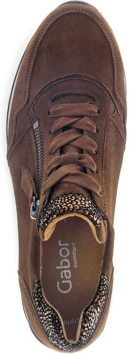 Gabor Sneakers met sleehak Turijn vrijetijdsschoen halfschoen veterschoen gepolsterde schacht h-breedte