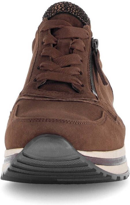Gabor Sneakers met sleehak Turijn vrijetijdsschoen halfschoen veterschoen gepolsterde schacht h-breedte