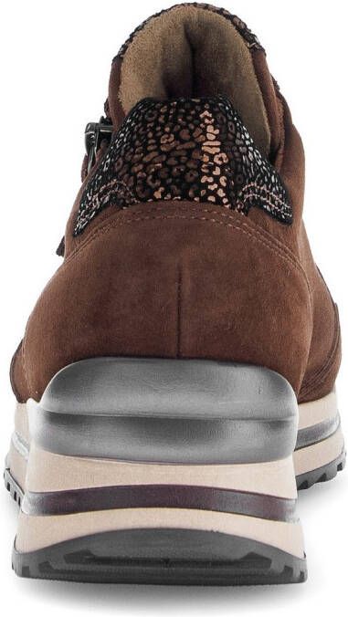 Gabor Sneakers met sleehak Turijn vrijetijdsschoen halfschoen veterschoen gepolsterde schacht h-breedte