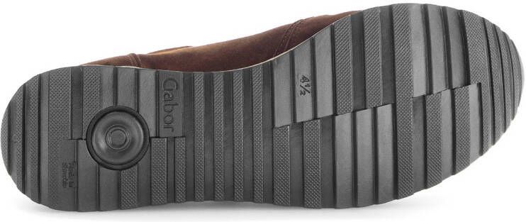 Gabor Sneakers met sleehak Turijn vrijetijdsschoen halfschoen veterschoen gepolsterde schacht h-breedte
