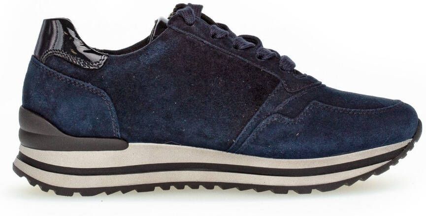 Gabor Sneakers met sleehak Turijn vrijetijdsschoen halfschoen veterschoen gepolsterde schacht h-breedte
