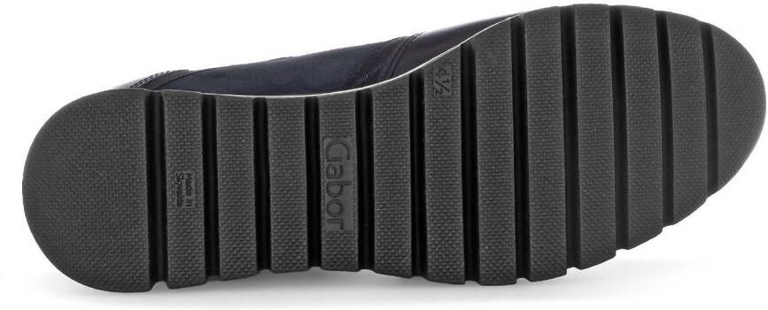 Gabor Sneakers met sleehak Turijn vrijetijdsschoen halfschoen veterschoen met comfortbreedte h (=zeer breed)