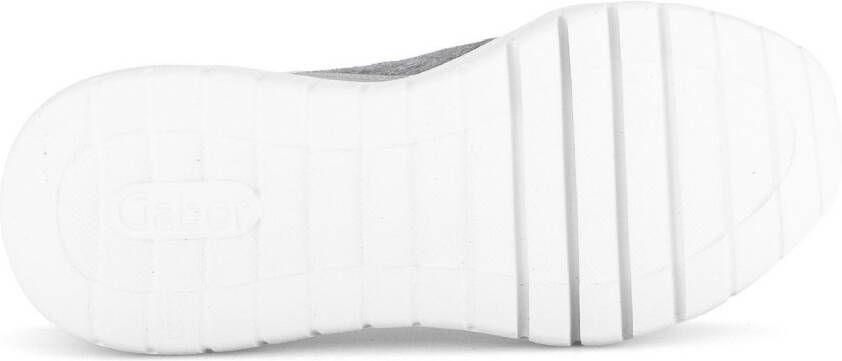 Gabor Sneakers met sleehak vrijetijdsschoen lage schoen veterschoen in modieuze materiaalmix