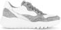 Gabor Sneakers met sleehak vrijetijdsschoen lage schoen veterschoen in modieuze materiaalmix - Thumbnail 5