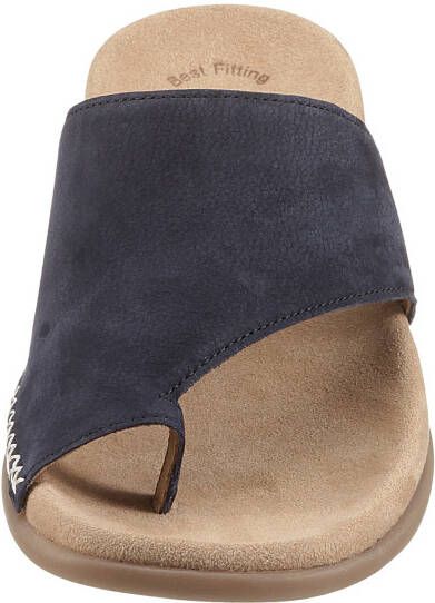 Gabor Teenslippers sleehak zomerschoen dianette met contrastkleurig borduursel