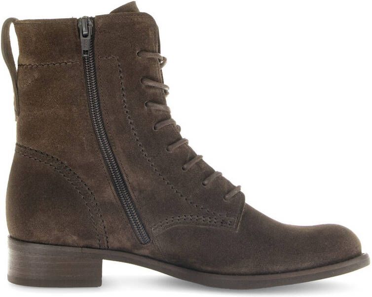 Gabor Veterlaarsjes blokhak veterschoenen herfstschoenen met uitneembaar voetbed