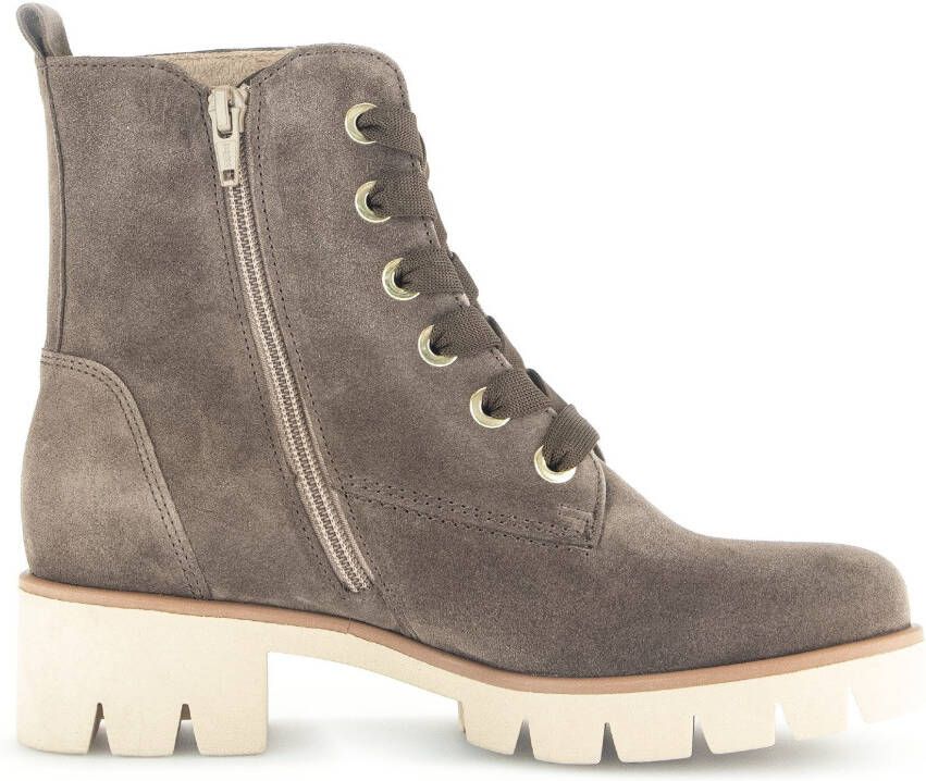 Gabor Veterlaarsjes blokhak herfstmode veterschoenen met best fitting-uitrusting