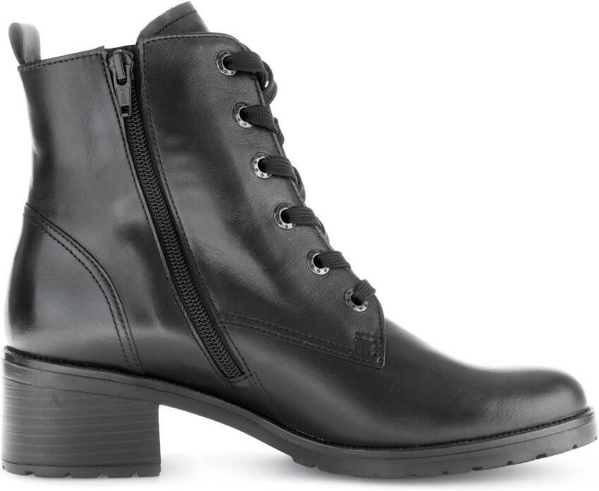 Gabor Veterlaarsjes Tunis blokhak veterschoenen comfort schoen met aantrekloop g-breedte