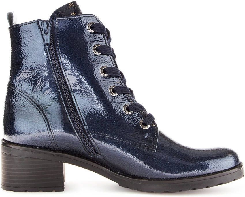 Gabor Veterlaarsjes Tunis blokhak veterschoenen comfort schoen met aantrekloop g-breedte